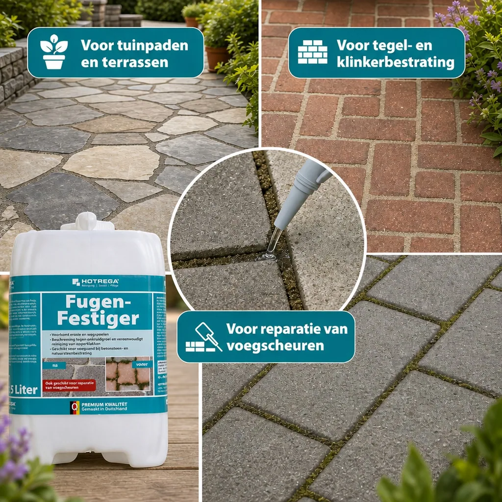 Voegmortel verharder 5 Liter, voegen versteviger, voeg bescherming