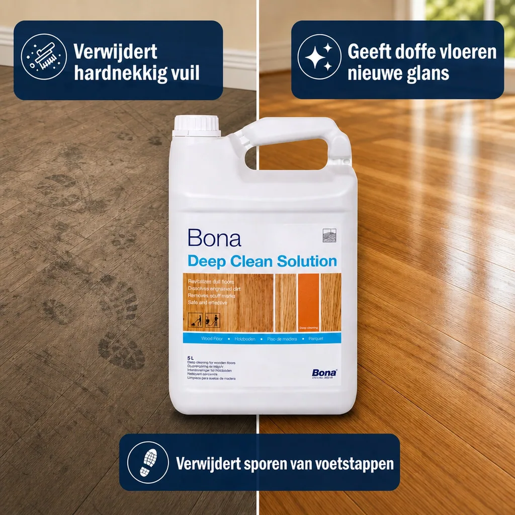 Houten vloer reiniger 5 Liter, dieptereiniger houten vloer, parket reiniger