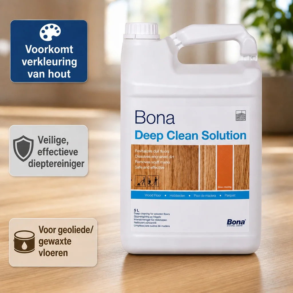 Houten vloer reiniger 5 Liter, dieptereiniger houten vloer, parket reiniger
