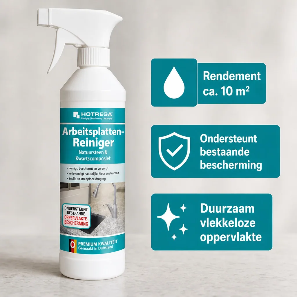 Aanrechtblad reiniger 500 ml, Natuursteen & Quarz-Komposit, Werkblad reiniger, Sprühflasche