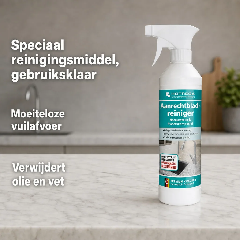 Aanrechtblad reiniger 500 ml, Natuursteen & Quarz-Komposit, Werkblad reiniger, Sprühflasche