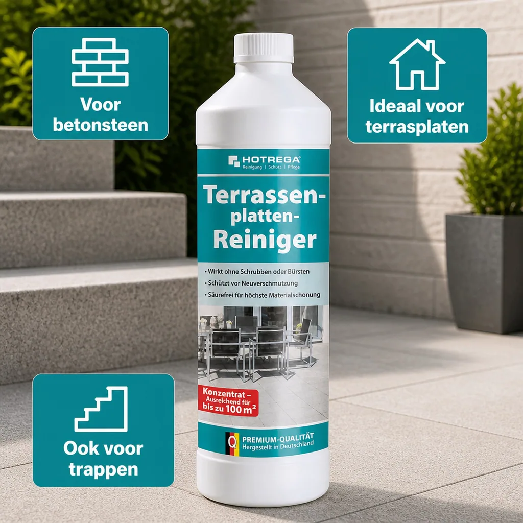 Terrasreiniger 1 Liter, Concentraat terrasreiniger, Terrastegels reinigen