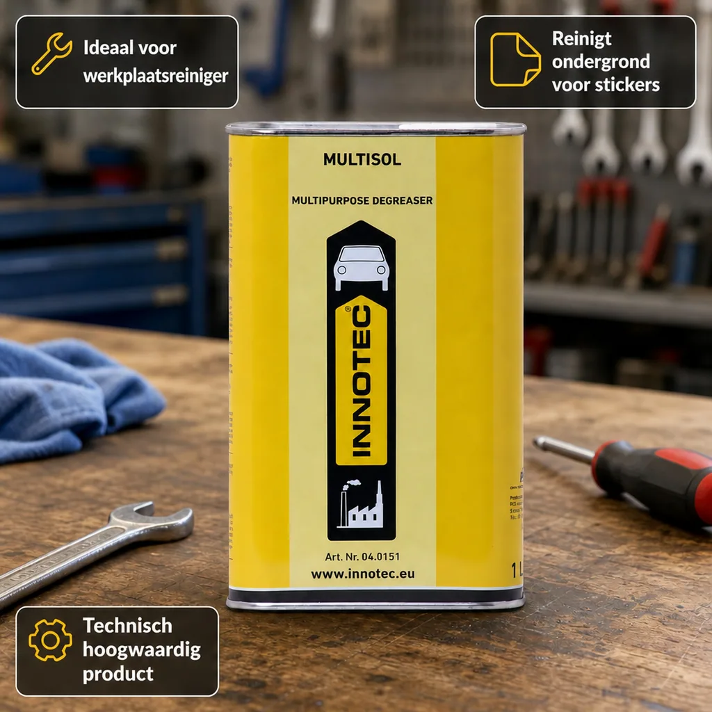 Lijmresten verwijderen, INNOTEC Multisol Reiniger 1 Liter, sticker verwijderen