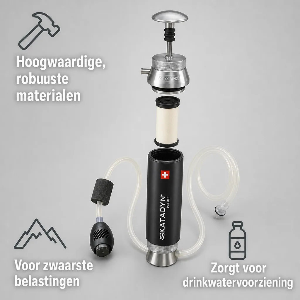 Waterfilter, Drinkwaterfilter, Waterfilter voor reizen, Draagbare waterfilter, Waterzuivering filter, Waterfilter outdoor