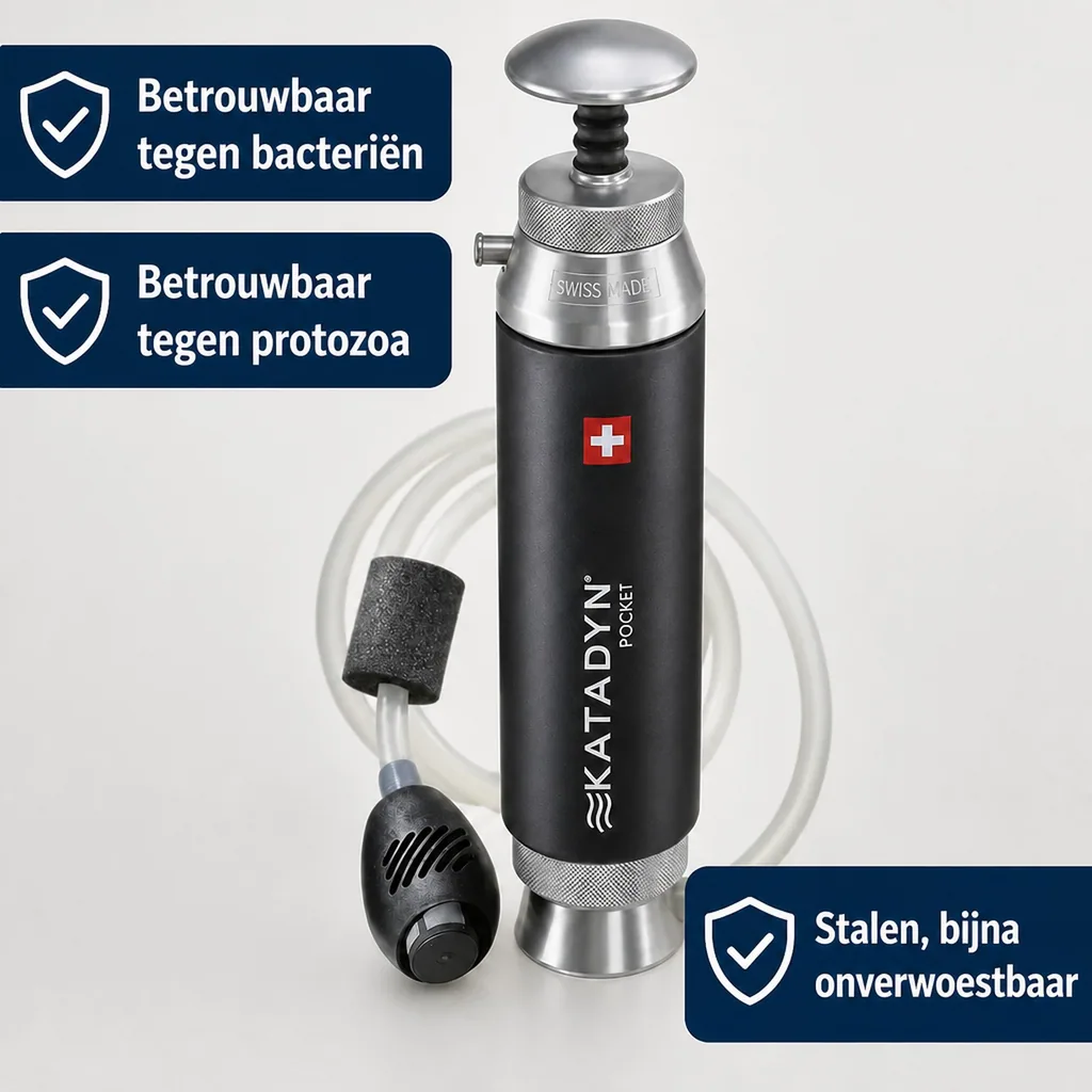 Waterfilter, Drinkwaterfilter, Waterfilter voor reizen, Draagbare waterfilter, Waterzuivering filter, Waterfilter outdoor