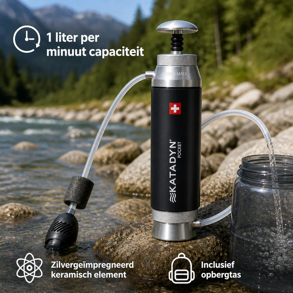 Waterfilter, Drinkwaterfilter, Waterfilter voor reizen, Draagbare waterfilter, Waterzuivering filter, Waterfilter outdoor