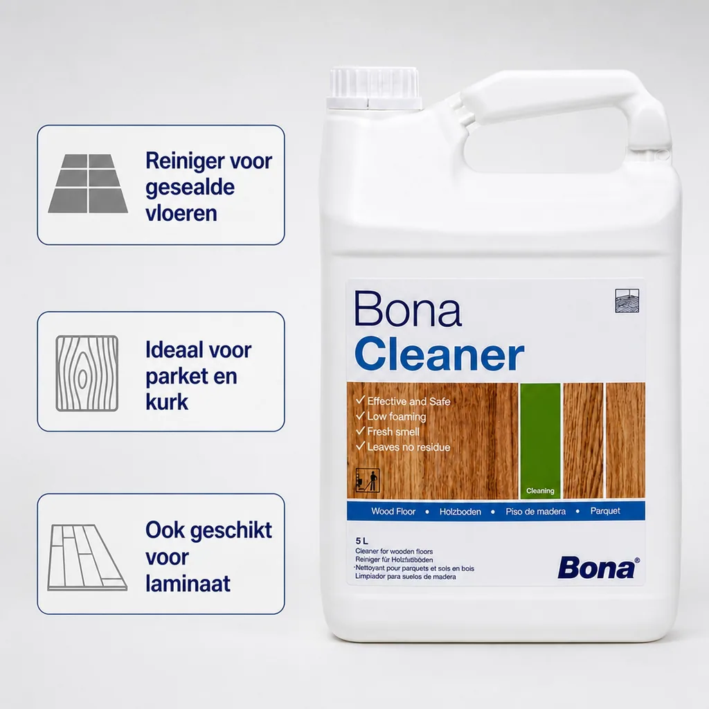 Houten vloer reiniger 5 Liter, parket reiniger, vloerreiniger hout