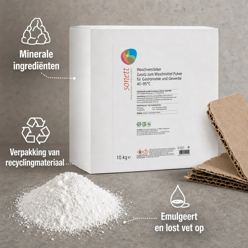 Wasmiddel booster 10 kg, wasmiddel toevoeging voor industrieel wasmiddel, professioneel wasmiddel