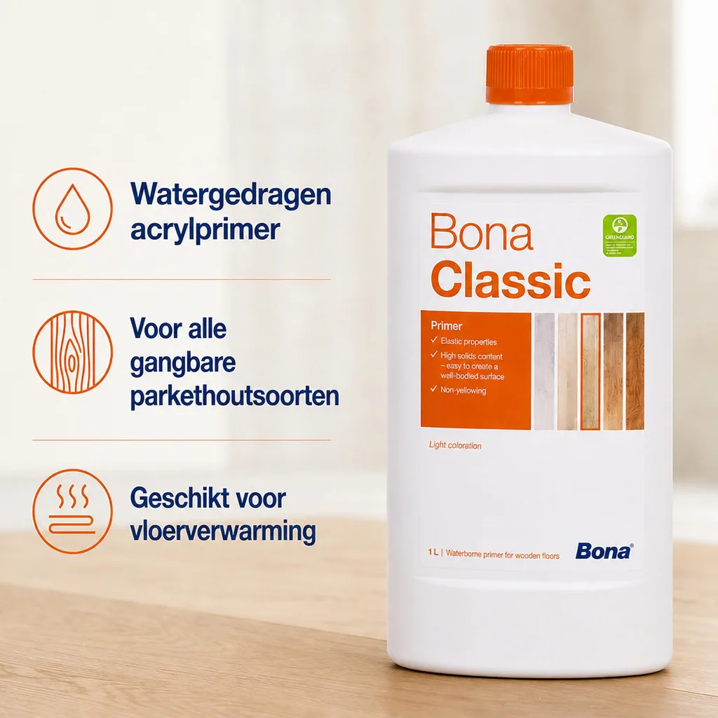 BONA Classic 1 liter grondverf voor houten vloeren
