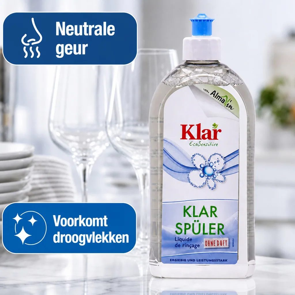 Vaatwasser glansspoelmiddel, 500 ml zonder parfum