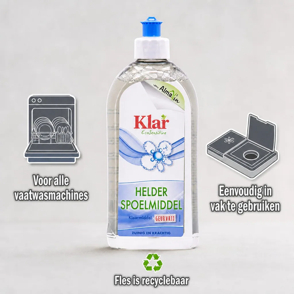 Vaatwasser glansspoelmiddel, 500 ml zonder parfum