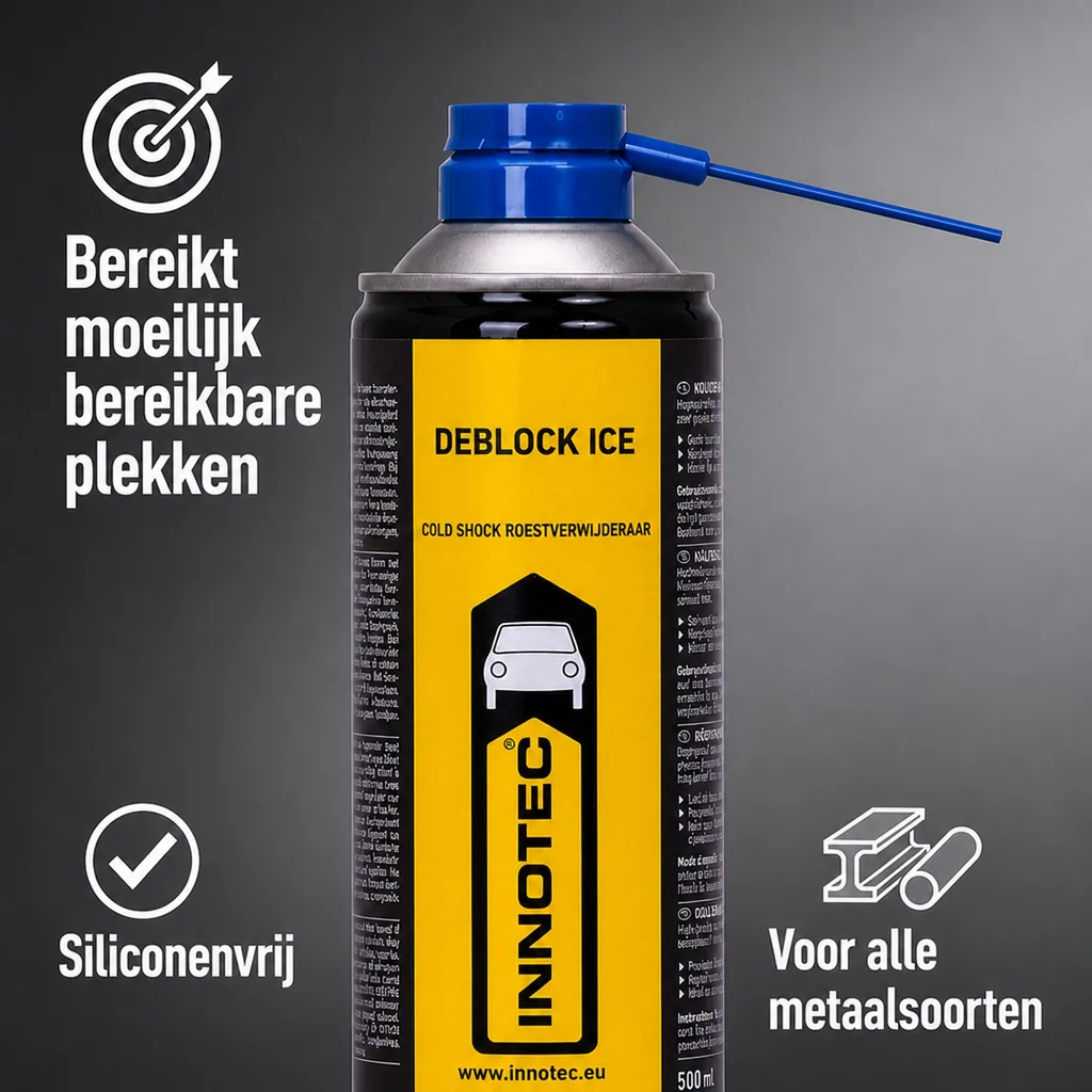 Roestoplosser, kruipolie, roest verwijderen, bouten losmaken, vastgeroeste bouten losmaken, roest losmaken, roest spray, koudeshock spray