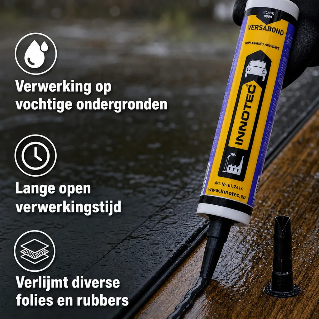 Afdichtingskit zwart, abtupbare dichtmassa, 310 ml