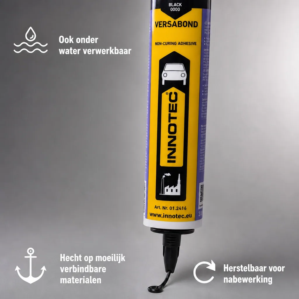 Afdichtingskit zwart, abtupbare dichtmassa, 310 ml