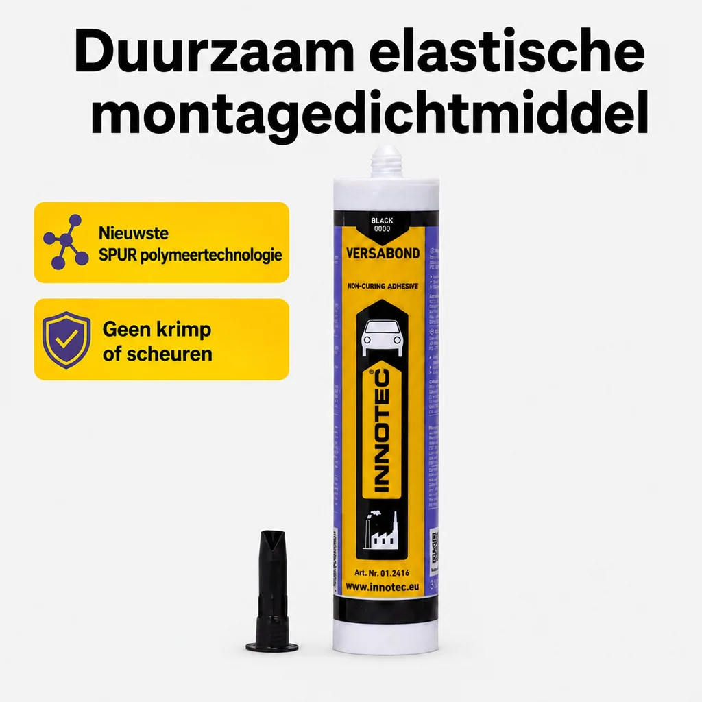 Afdichtingskit zwart, abtupbare dichtmassa, 310 ml