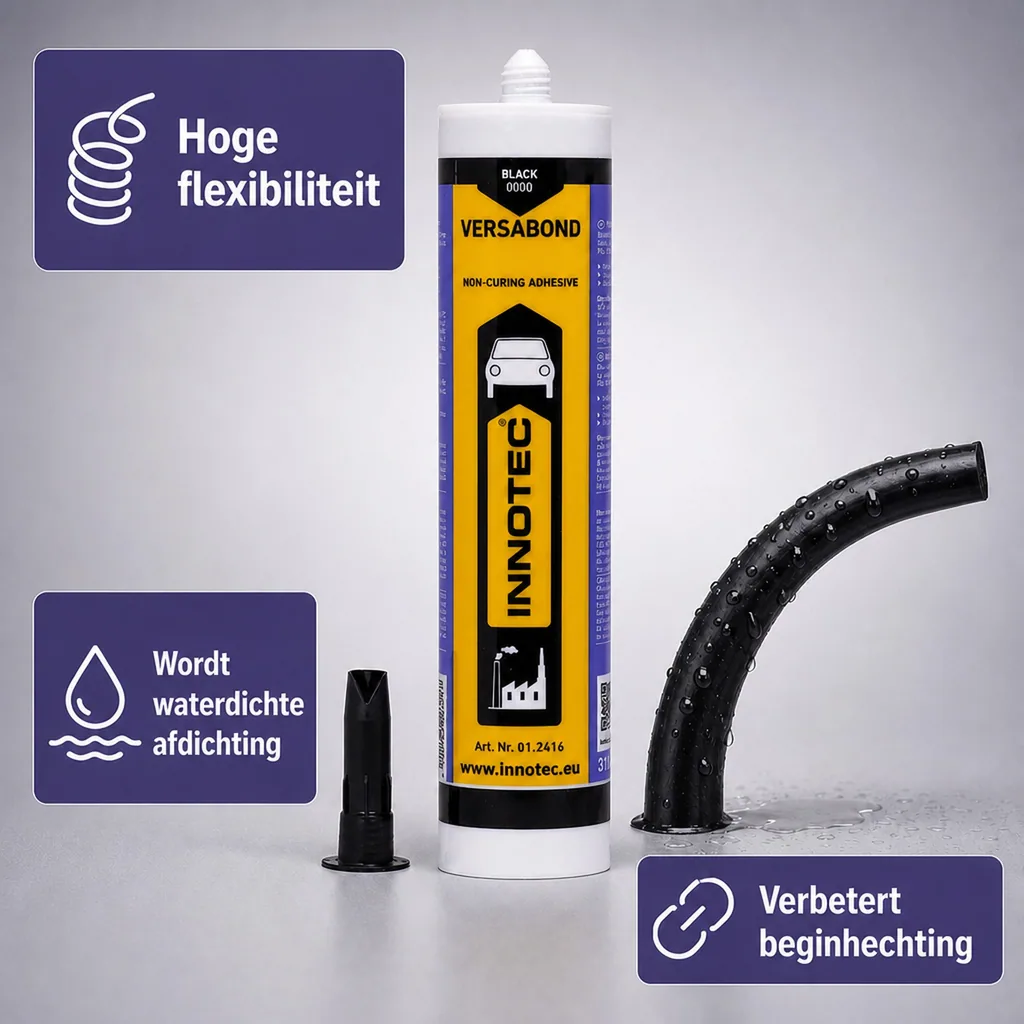 Afdichtingskit zwart, abtupbare dichtmassa, 310 ml