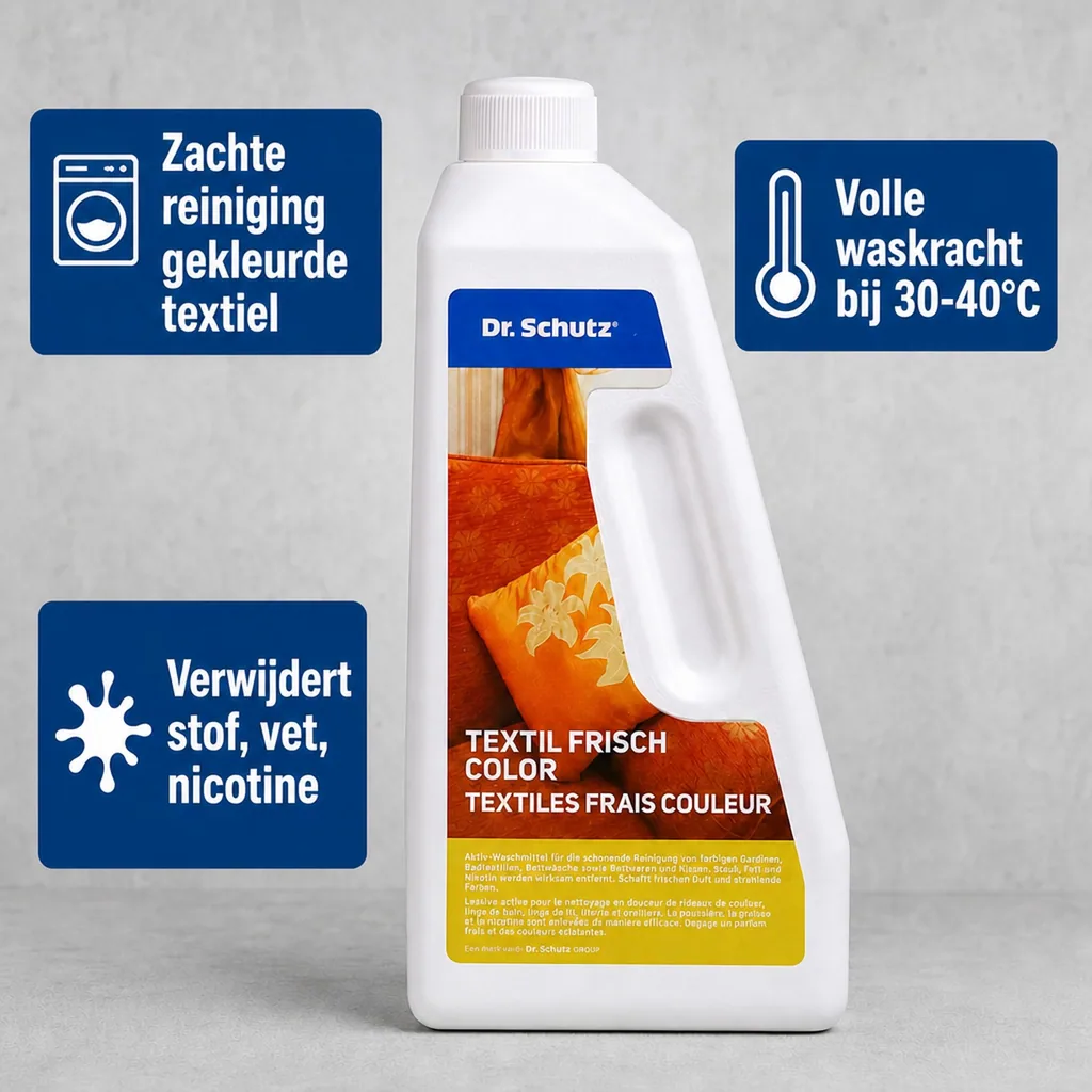 Wasmiddel voor gekleurde was, wasmiddel kleur, 750 ml vloeibaar wasmiddel bonte was