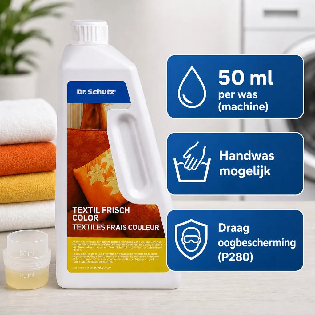 Wasmiddel voor gekleurde was, wasmiddel kleur, 750 ml vloeibaar wasmiddel bonte was