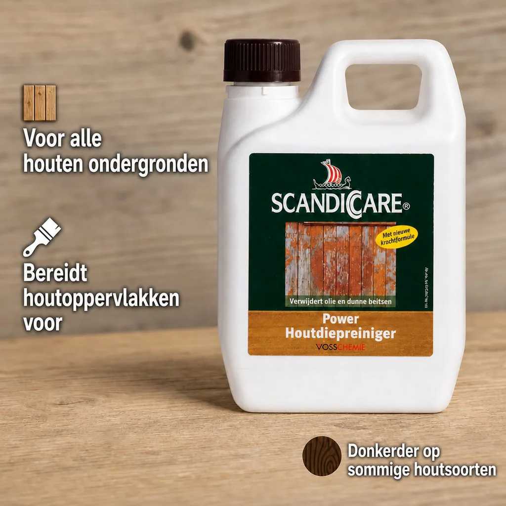 Hout dieptereiniger 1 Liter, houtreiniger, hout schoonmaken