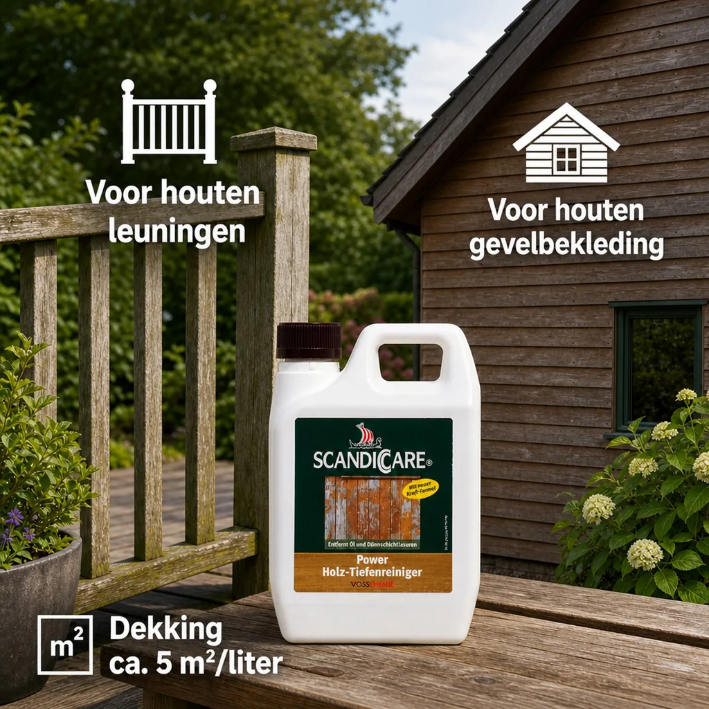 Hout dieptereiniger 1 Liter, houtreiniger, hout schoonmaken