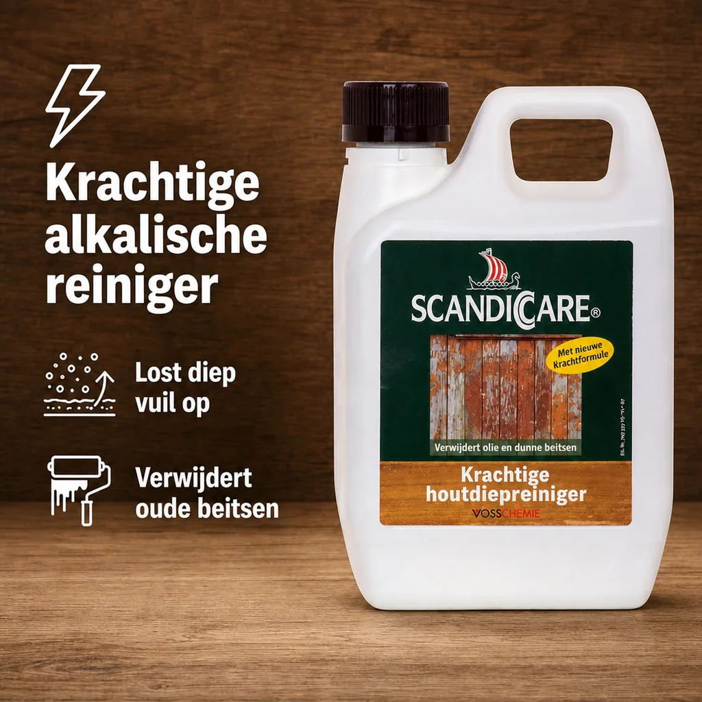 Hout dieptereiniger 1 Liter, houtreiniger, hout schoonmaken