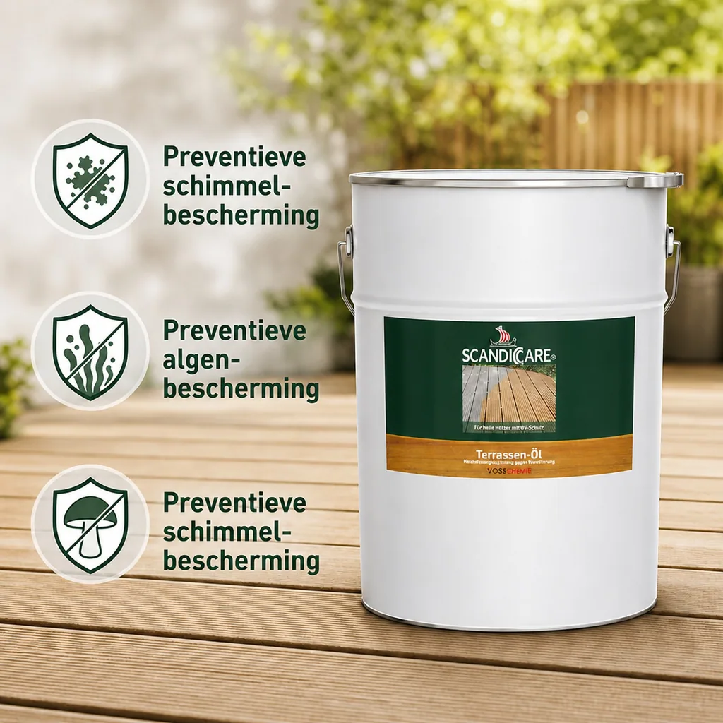 Terrasolie 10 Liter, Terrasolie licht, olie voor terras, houten terras behandelen