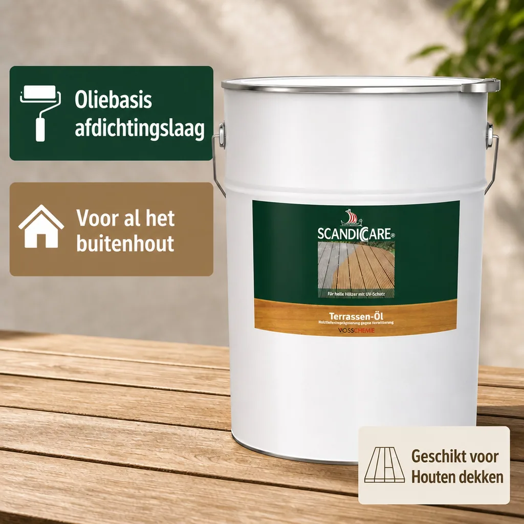 Terrasolie 10 Liter, Terrasolie licht, olie voor terras, houten terras behandelen