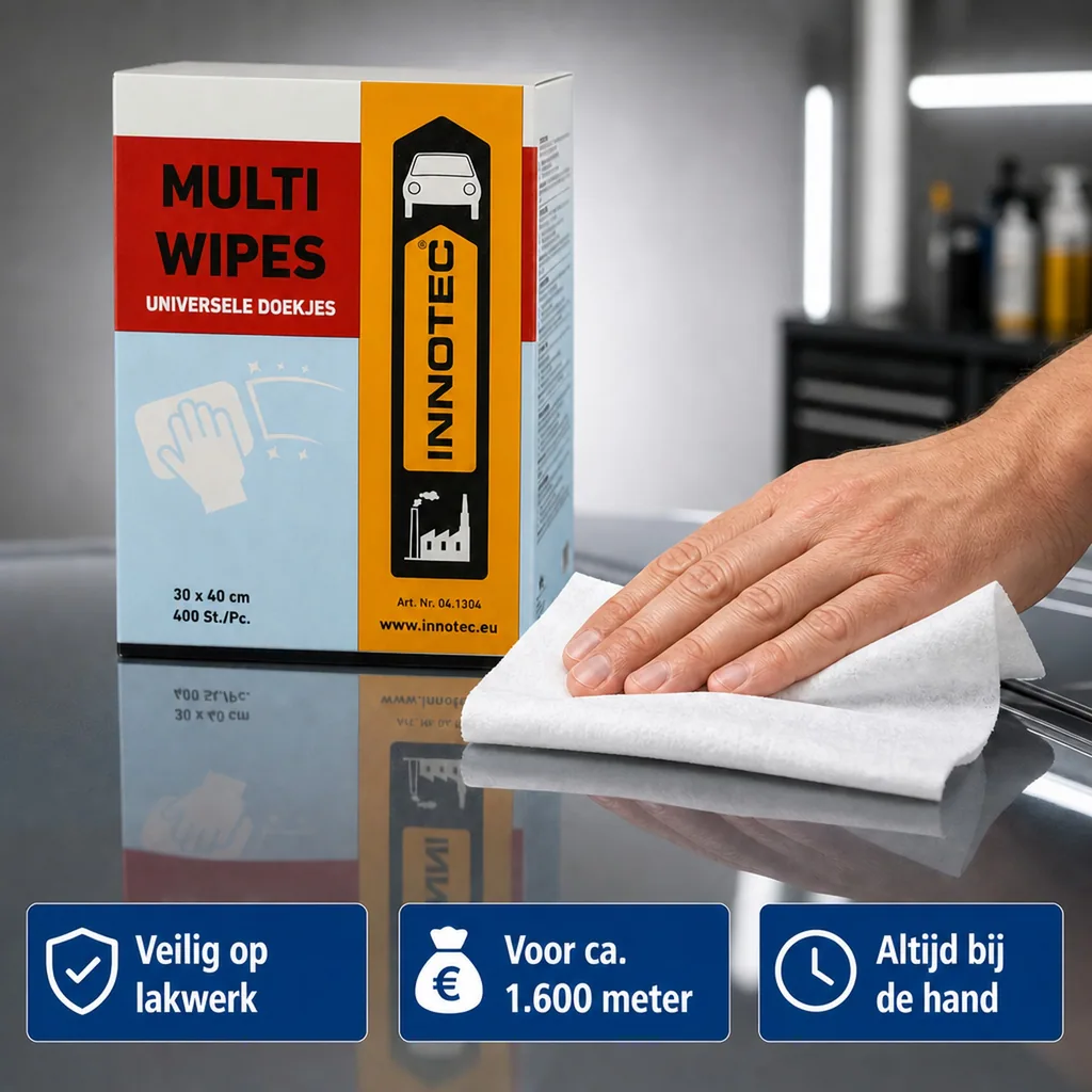 Reinigingsdoekjes, poetsdoekjes, INNOTEC Multi Wipes, 400 stuks, schoonmaakdoekjes