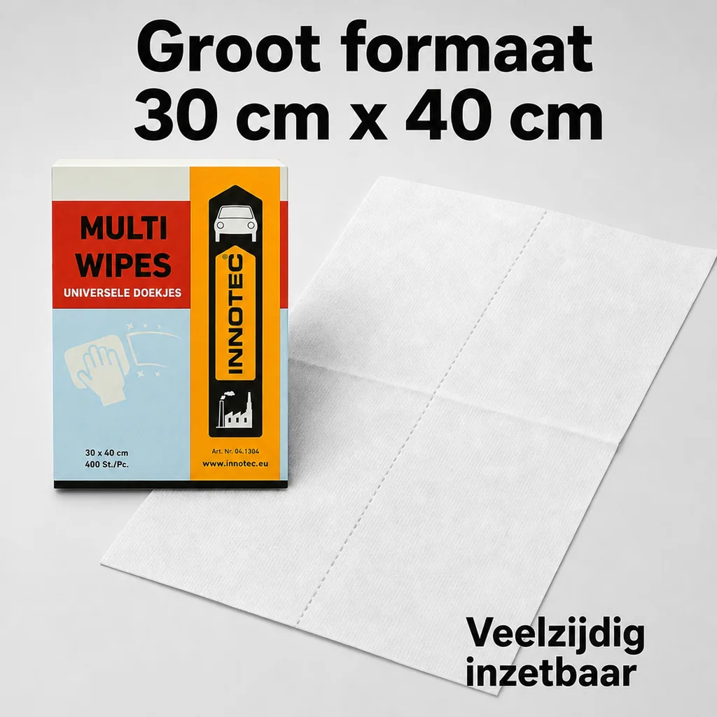 Reinigingsdoekjes, poetsdoekjes, INNOTEC Multi Wipes, 400 stuks, schoonmaakdoekjes