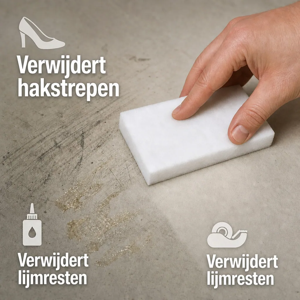 Handpad, 5 stuks, wit, 12 x 25 x 0,6cm, schuurpad