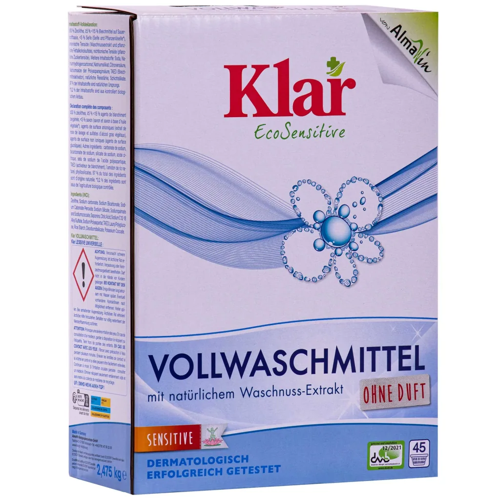 Wasmiddel poeder, Vollwaschmittel Pulver met Wasnoot Extract