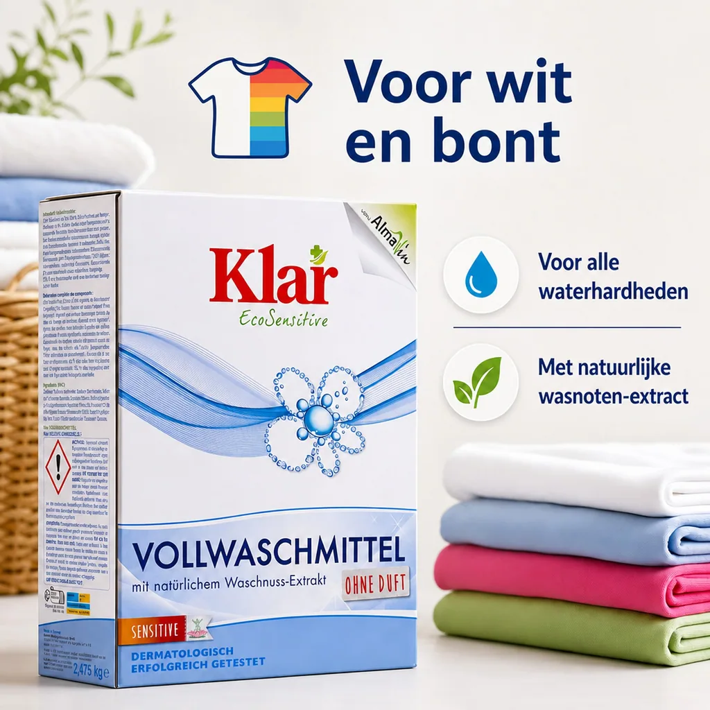Waspoeder, Wasmiddel poeder, natuurlijk wasmiddel met wasnoten, 2,475kg