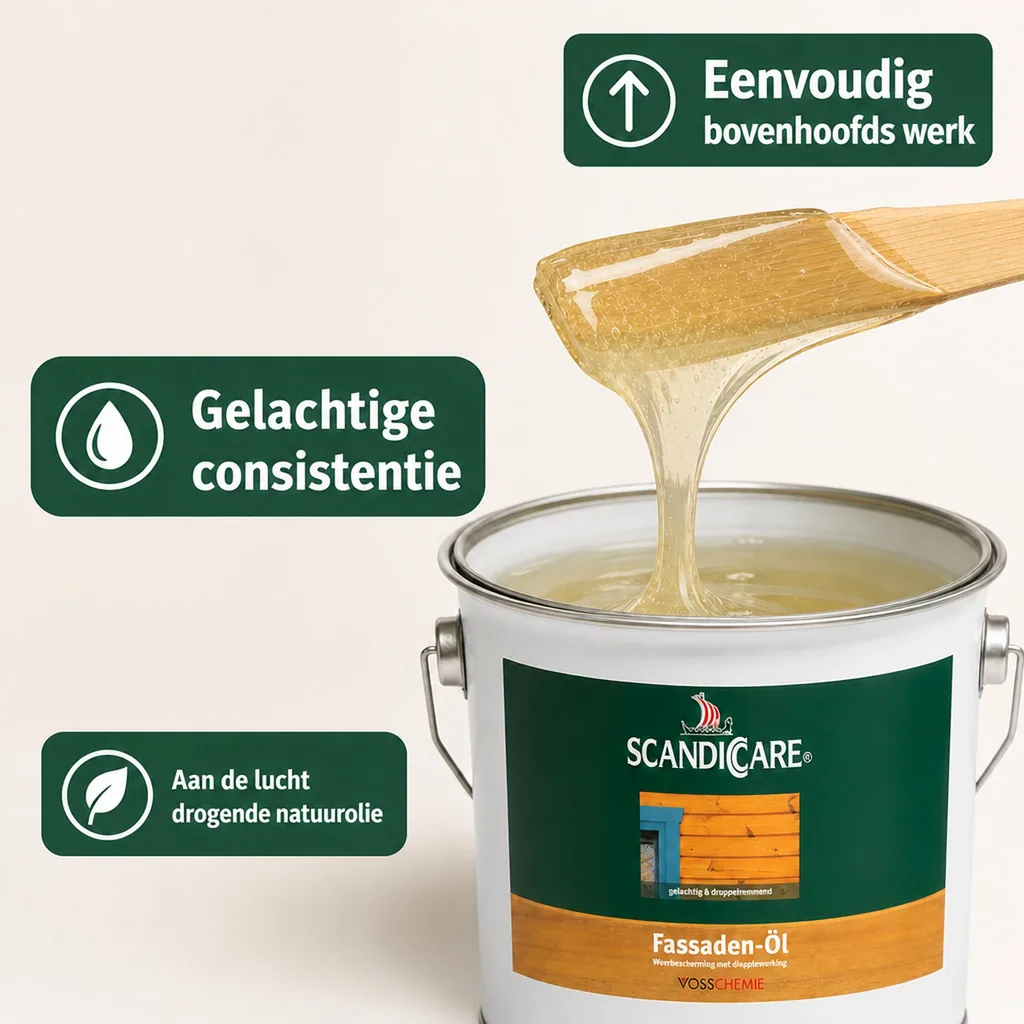 Gevelolie 3 Liter, kleurloze houtolie, houtolie buiten, transparante houtolie