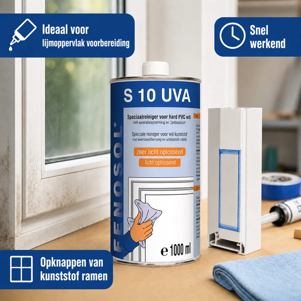 Kunststof reiniger, Fenosol S 10, UVA reiniger, 1 liter, zwak anlosend