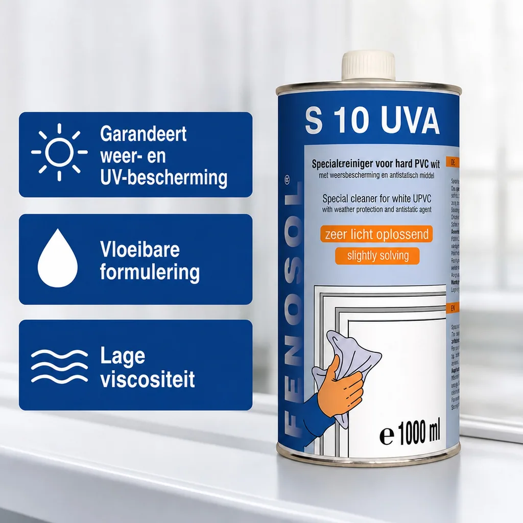 Kunststof reiniger, Fenosol S 10, UVA reiniger, 1 liter, zwak anlosend