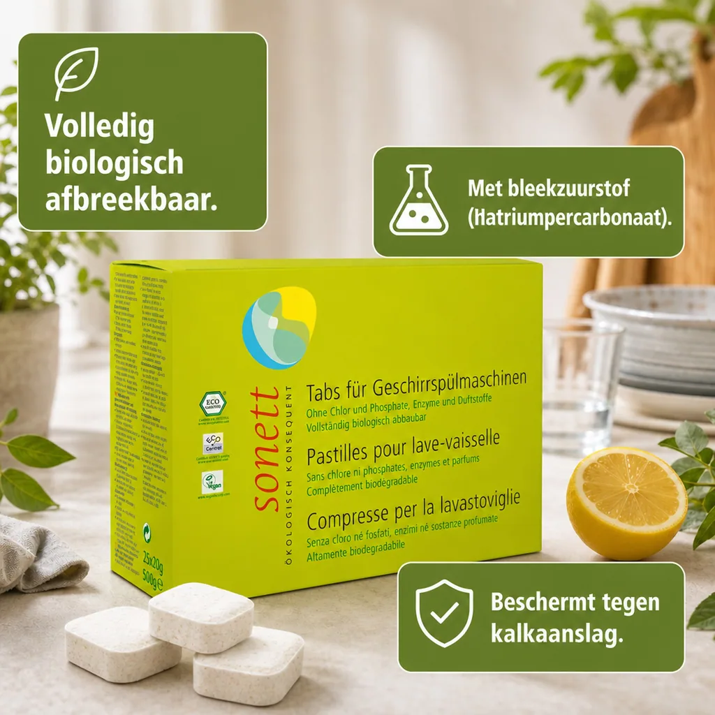 Vaatwastabletten 500 g, 25 stuks, vaatwasser tabletten, vaatwasmiddel tabletten