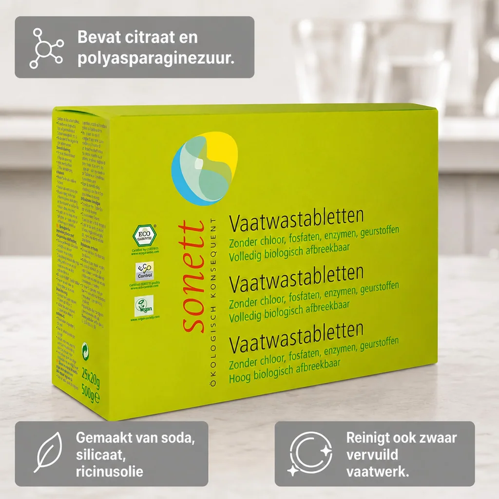 Vaatwastabletten 500 g, 25 stuks, vaatwasser tabletten, vaatwasmiddel tabletten