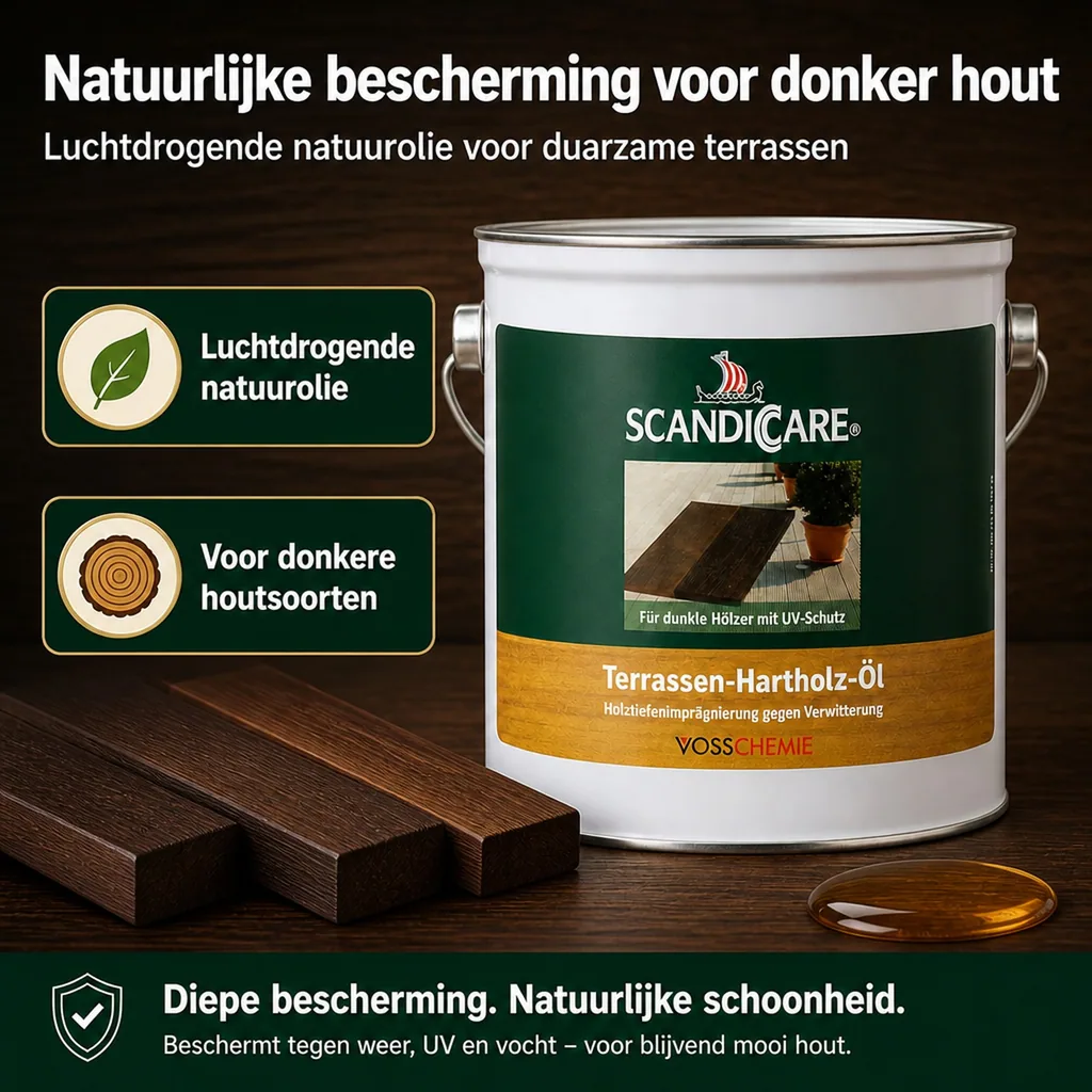Terrasolie hardhout 3 liter, hardhout olie terras, olie voor hardhouten terras
