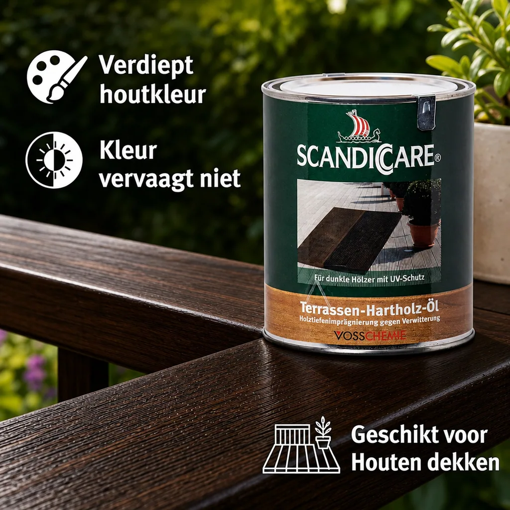 Terrasolie, hardhout olie, olie voor hardhouten terras, hardhout terras olie, 1 Liter