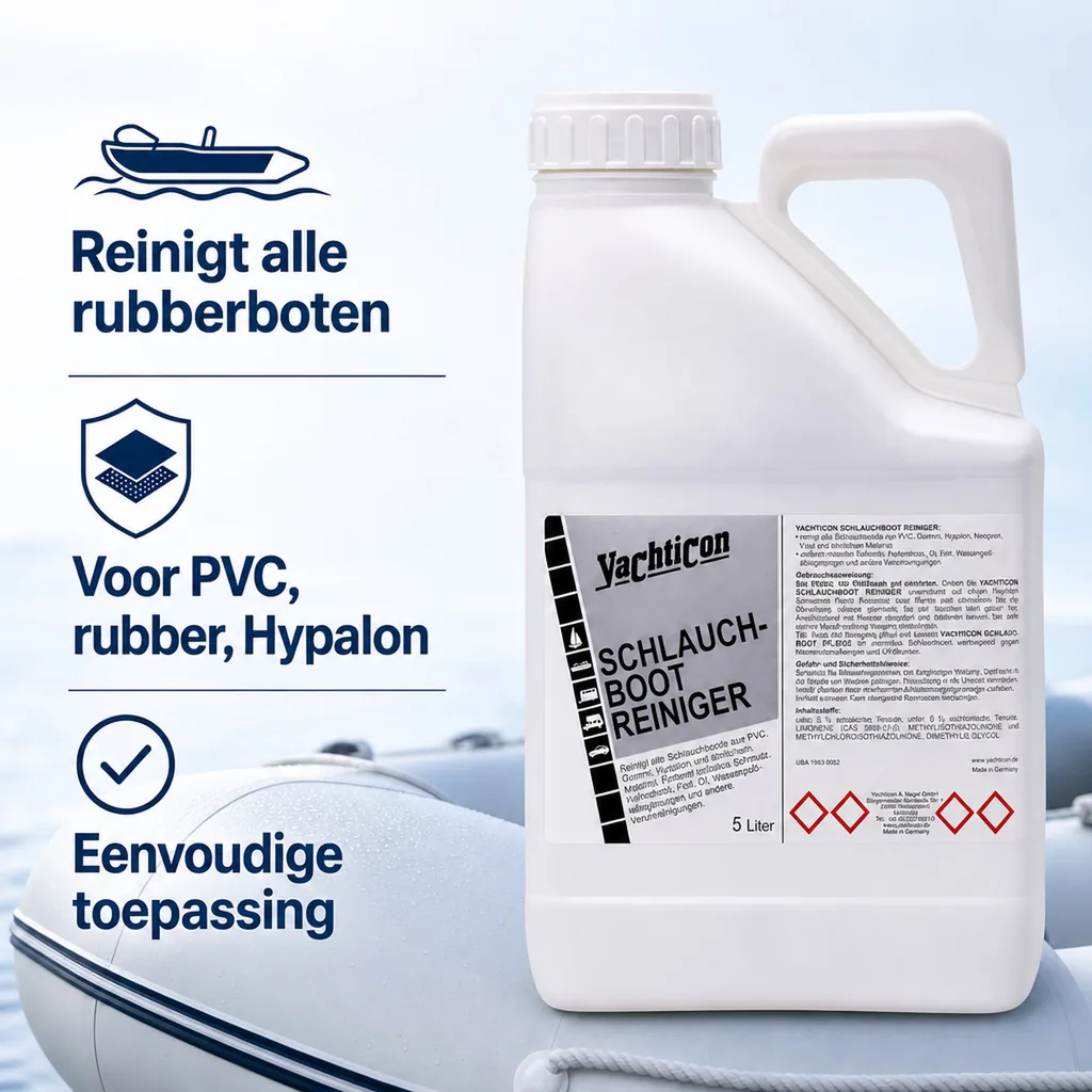 Rubberboot Reiniger 5 Liter, Opblaasboot Reiniger, Boot Schoonmaken