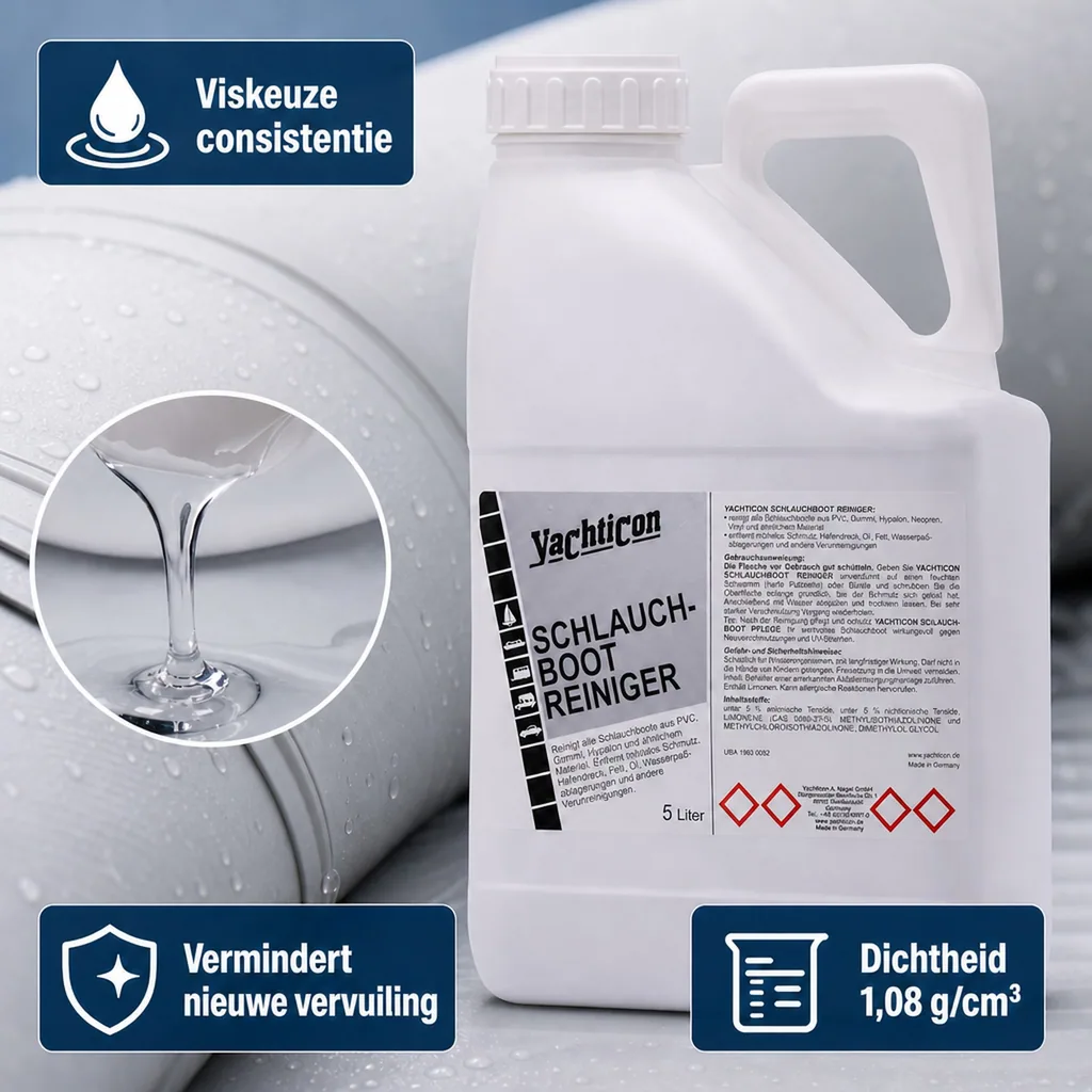 Rubberboot Reiniger 5 Liter, Opblaasboot Reiniger, Boot Schoonmaken