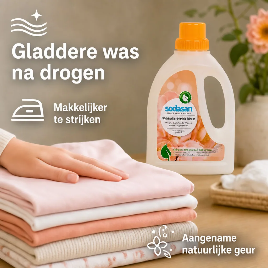 Wasverzachter Perzik Frisse, 750ml, natuurlijke wasverzachter