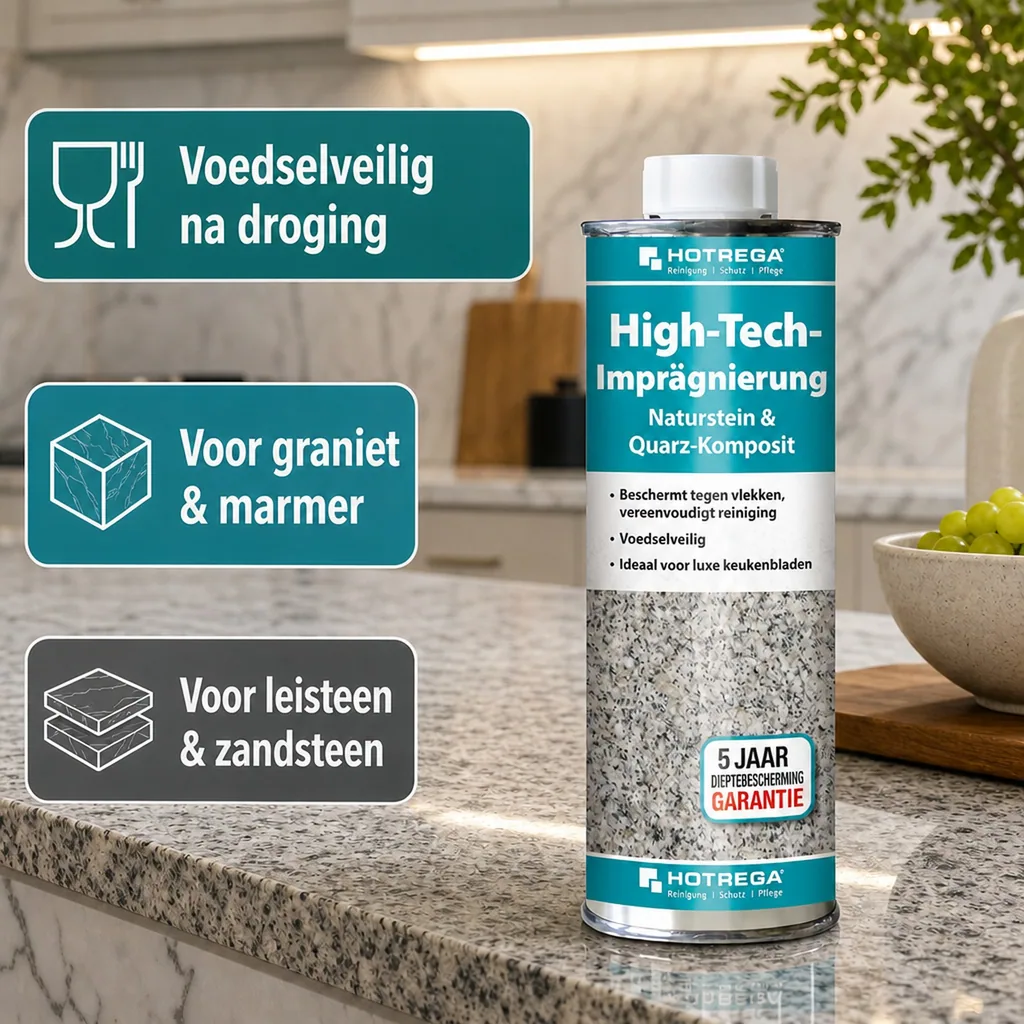 Natuursteen impregneermiddel, Quarts composiet impregneermiddel, Impregneren natuursteen, 250 ml dose