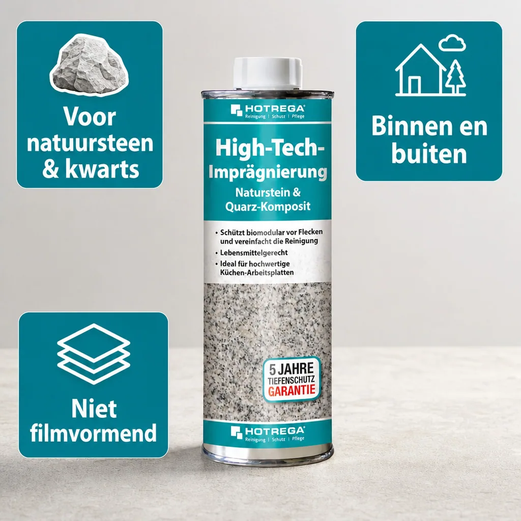 Natuursteen impregneermiddel, Quarts composiet impregneermiddel, Impregneren natuursteen, 250 ml dose