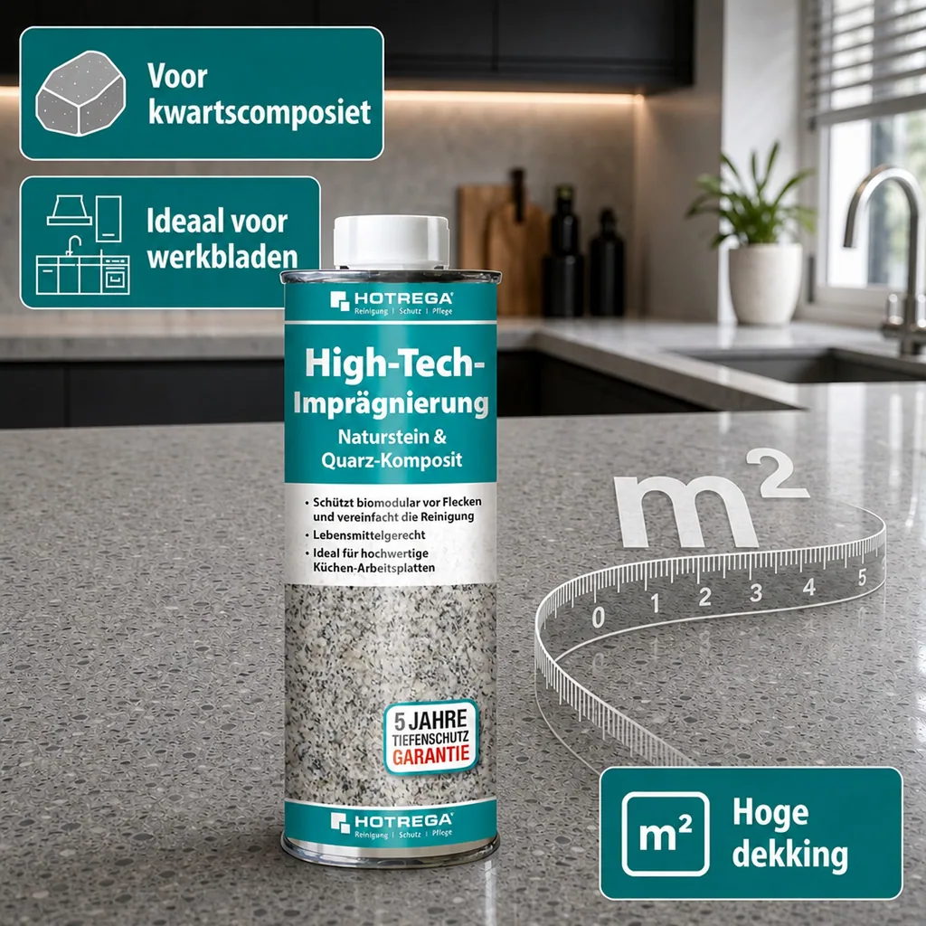 Natuursteen impregneermiddel, Quarts composiet impregneermiddel, Impregneren natuursteen, 250 ml dose