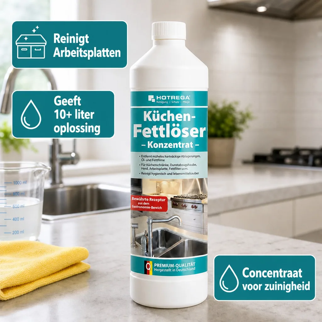 Ontvetter keuken, 1 liter, keuken ontvetter concentraat
