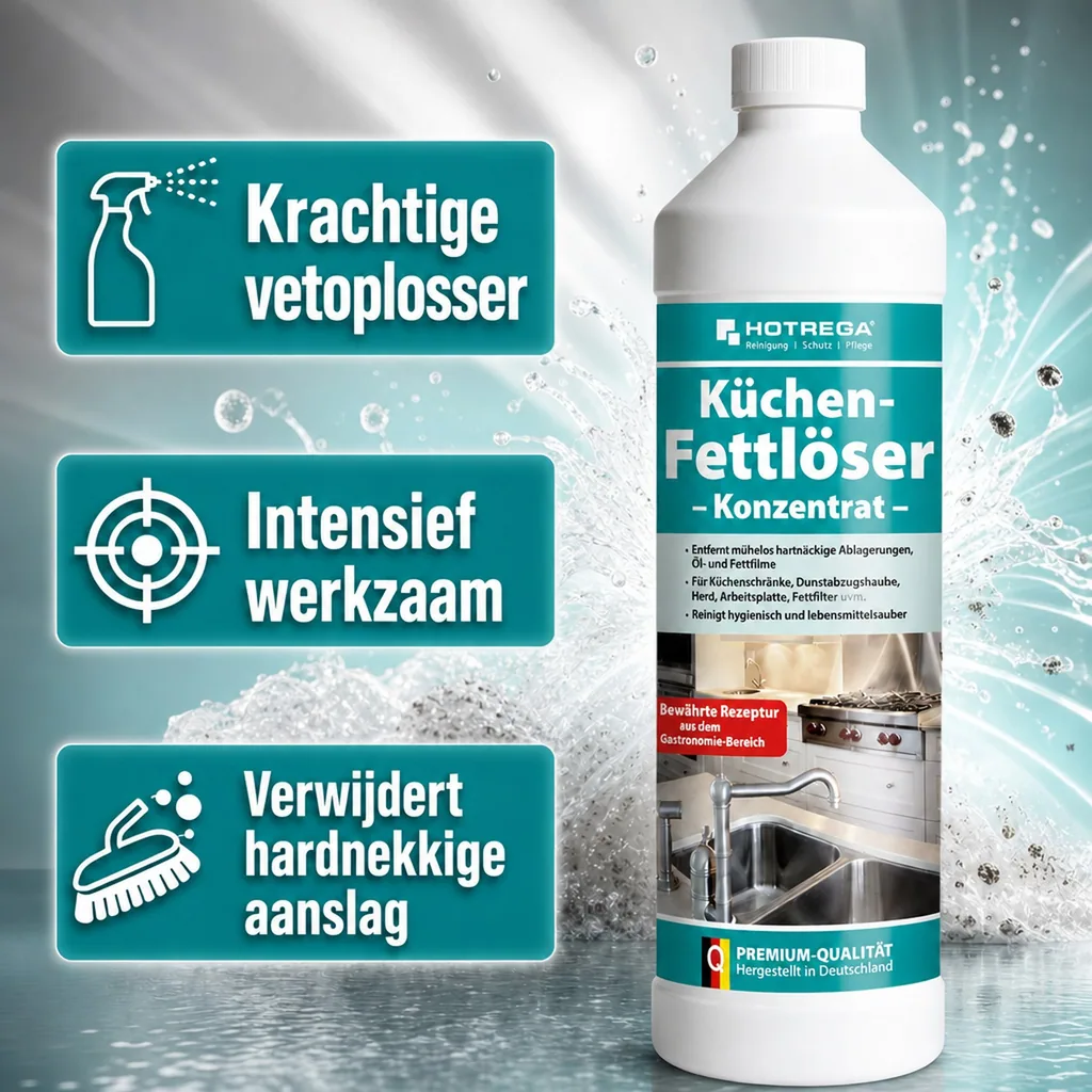 Ontvetter keuken, 1 liter, keuken ontvetter concentraat
