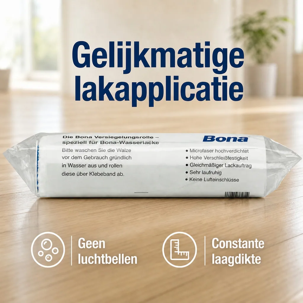 Lakroller, Versiegelingsroller, 25cm, Lackwalze 11mm, wit