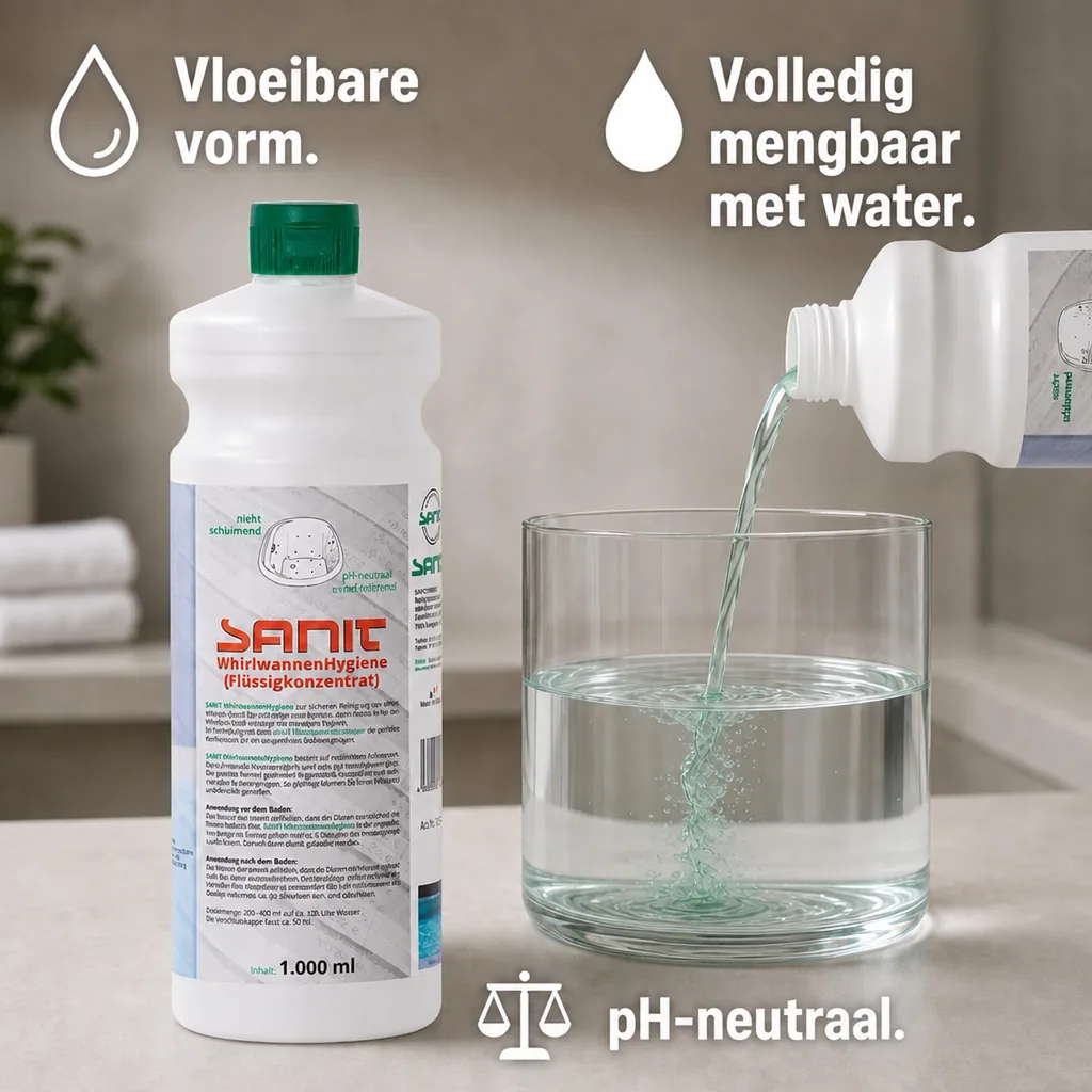 Whirlpool reiniger, bubbelbad reiniger, whirlpool hygiene, 1000 ml vloeistofconcentraat