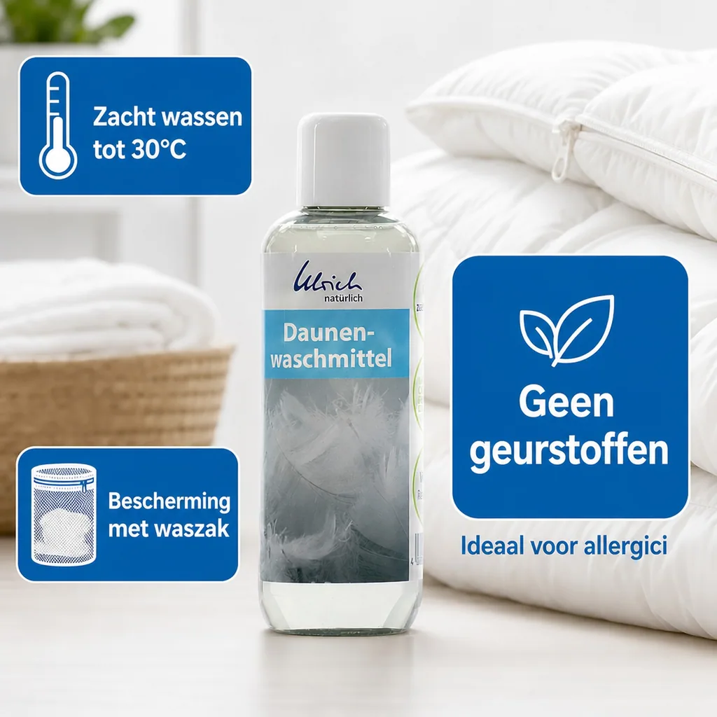 Daunenwasmiddel 250 ml, Wasmiddel voor dons, Natuurlijk wasmiddel dons